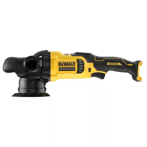 DeWALT DCM848N-XJ hordozható csiszoló Forgólapos csiszoló 5500 RPM Sárga