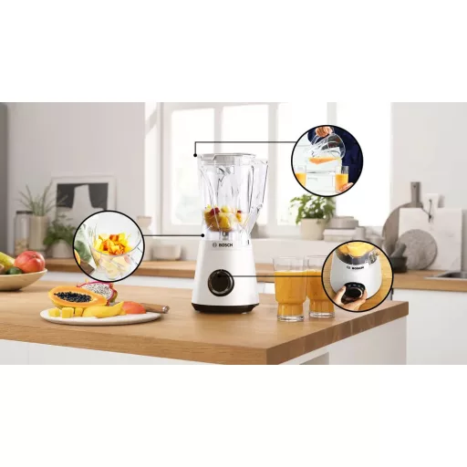 Bosch Serie 4 MMB6141W turmixgép 1,5 L Asztali mixer 1200 W Fehér