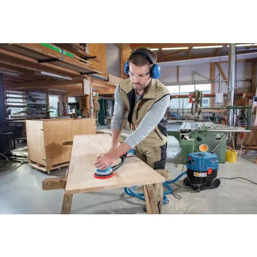 Bosch GET 75-150 Professional Excentercsiszoló 7300 RPM 14600 OPM Fekete, Kék 750 W