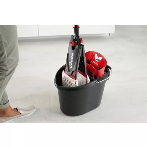 Vileda Ultramax XL Box felmosó Száraz és nedves Mikroszál Fekete, Vörös