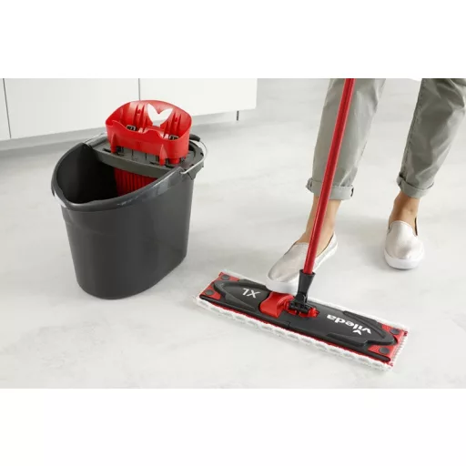 Vileda Ultramax XL Box felmosó Száraz és nedves Mikroszál Fekete, Vörös