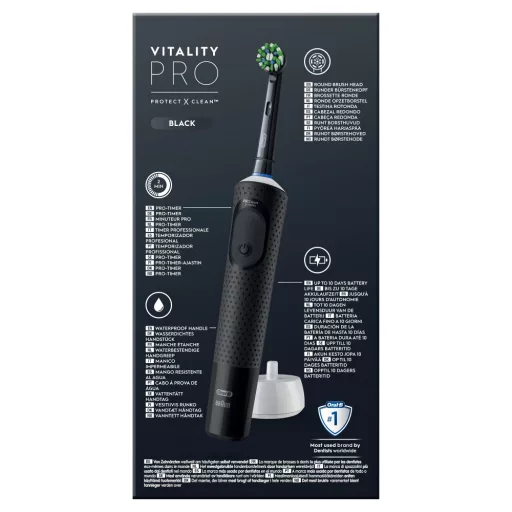 Oral-B Vitality Pro Felnőtt Forgó fogkefe Fekete