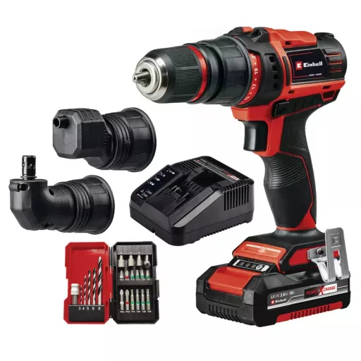 Einhell TE-CD 18/45 Kulcsnélküli 1,57 kg Fekete, Vörös