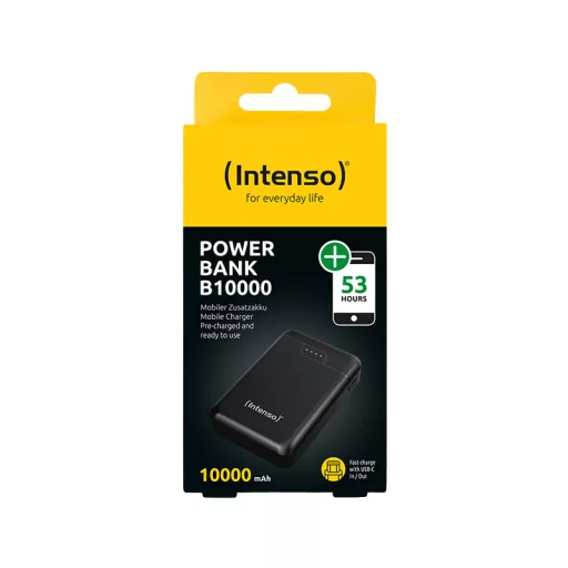Intenso B10000 Lítium-polimer (LiPo) 10000 mAh Fekete