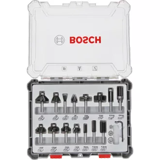 Bosch 2 607 017 471 marófej Felsőmaró készlet 15 db