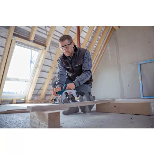 Bosch GKS 18V-57-2 L PROFESSIONAL 16,5 cm Fekete, Kék, Ezüst 5000 RPM