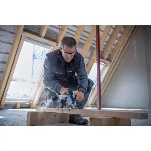 Bosch GKS 18V-57-2 L PROFESSIONAL 16,5 cm Fekete, Kék, Ezüst 5000 RPM