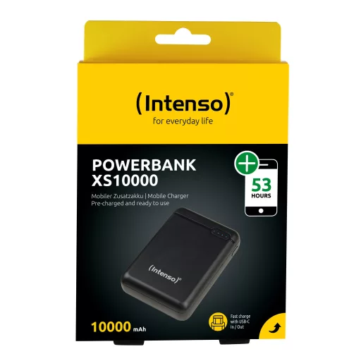 Intenso XS10000 Lítium-polimer (LiPo) 10000 mAh Fekete