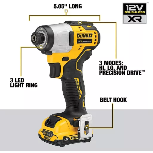 DeWALT DCF801D2-QW motoros csavarhúzó és ütvecsavarozó
