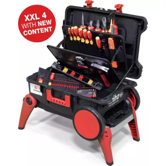   Werkzeug-Set XXL 4 electric (schwarz/rot, 80-teilig, mit Trolley-Koffer)