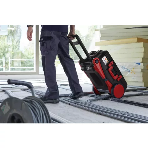 Werkzeug-Set XXL 4 electric (schwarz/rot, 80-teilig, mit Trolley-Koffer)