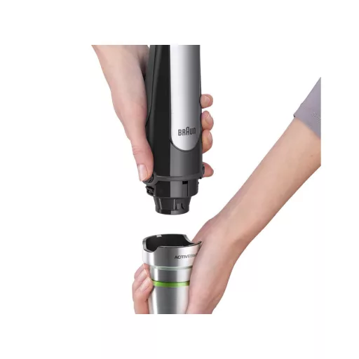 Braun MQ 7025X 0,6 L Merülő mixer 1000 W Fekete, Rozsdamentes acél