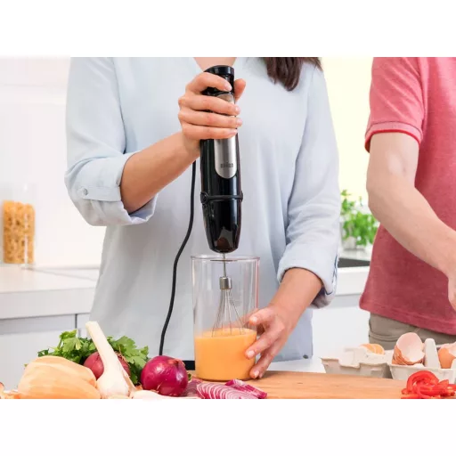 Braun MQ 7025X 0,6 L Merülő mixer 1000 W Fekete, Rozsdamentes acél