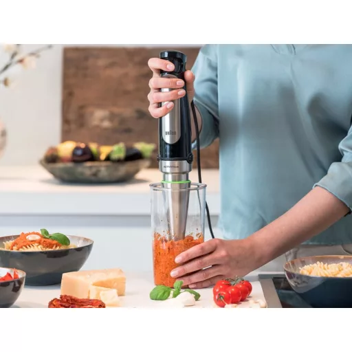Braun MQ 7025X 0,6 L Merülő mixer 1000 W Fekete, Rozsdamentes acél