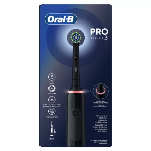 Oral-B Pro 3 Pro3 3000 Felnőtt Forgó-oszcilláló fogkefe Fekete