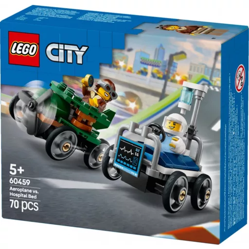 60459 City Flugzeug vs. Krankenhausbett
