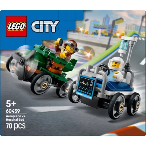 60459 City Flugzeug vs. Krankenhausbett