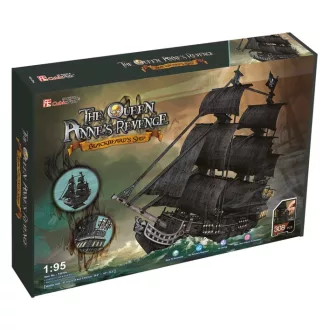 PUZZLE 3D Large set of pirate ships Queen Revenge