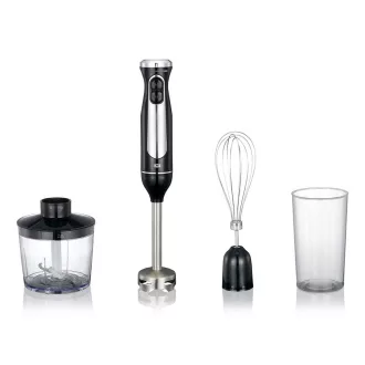   Melissa 16210069 0,7 L Merülő mixer 600 W Fekete, Rozsdamentes acél