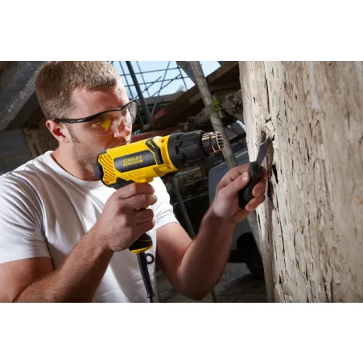 Stanley FME670K Hőlégpuska 550 liter per perc 600 °C 2000 W Fekete, Sárga