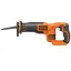 Black & Decker BDCR18N-XJ szablyafűrész 3000 spm Fekete, Narancssárga