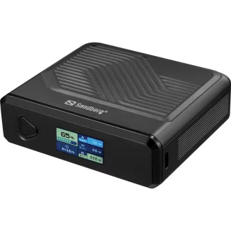   Sandberg 421-25 külső akkumulátor Lítium-polimer (LiPo) 20000 mAh Vezeték nélkül tölthető Fekete