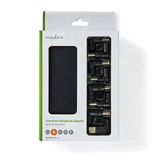 Nedis NBAU9001FBK áramátalakító és inverter Beltéri 90 W Fekete