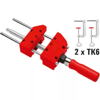 BESSEY S10-ST asztalos szorító Csőbilincs 10 cm Vörös