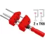 BESSEY S10-ST asztalos szorító Csőbilincs 10 cm Vörös