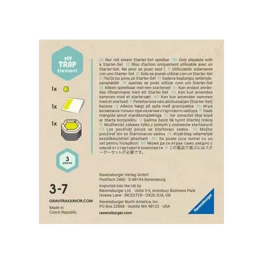 Ravensburger GraviTrax Junior Element Trap aktív-/fejlesztőjáték tartozék