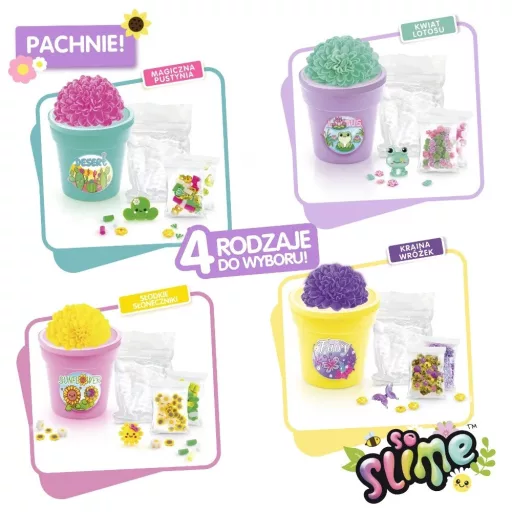 Creative set So Slime flowers Sunflower pink pot