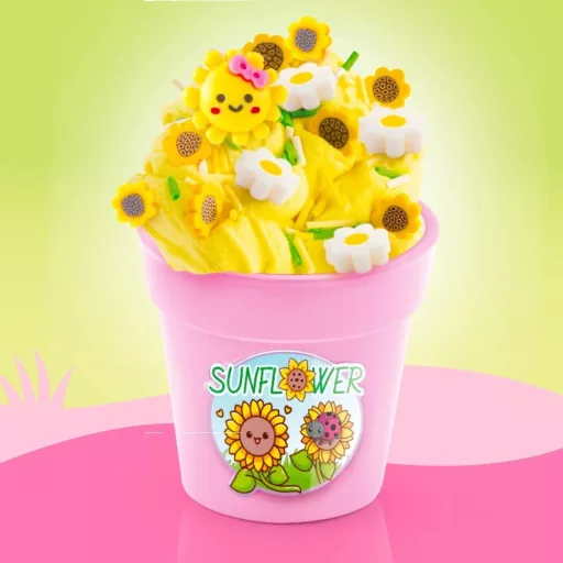 Creative set So Slime flowers Sunflower pink pot