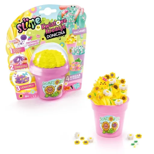 Creative set So Slime flowers Sunflower pink pot
