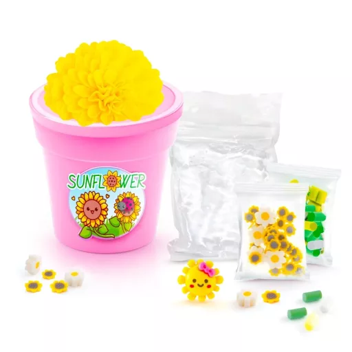 Creative set So Slime flowers Sunflower pink pot