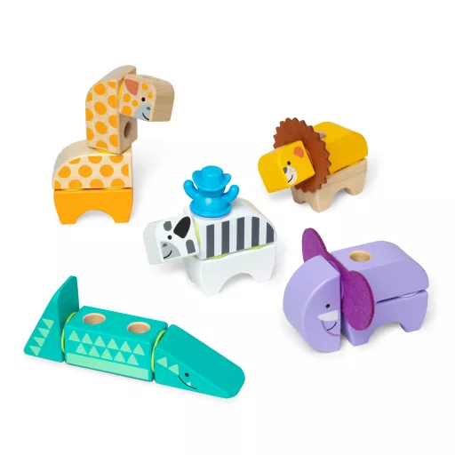 Melissa & Doug MDT BBN Blockables Safari Plyst GML
