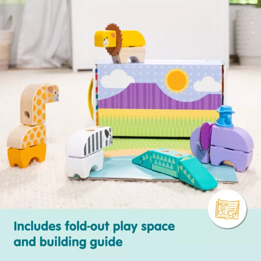 Melissa & Doug MDT BBN Blockables Safari Plyst GML