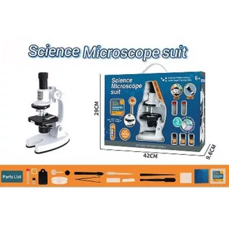 Set with a microscope