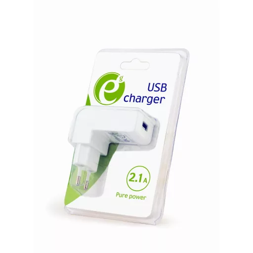 Gembird EG-UC2A-02-W mobiltelefon töltő Univerzális Fehér Váltakozó áram Beltéri