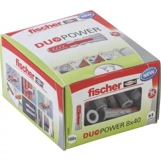   Fischer DUOPOWER 8 x 40 LD 100 db Bővítő kapcsolathely 40 mm