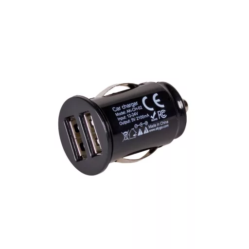 Akyga AK-CH-02 mobiltelefon töltő Univerzális Fekete Szivargyújtó Automatikus