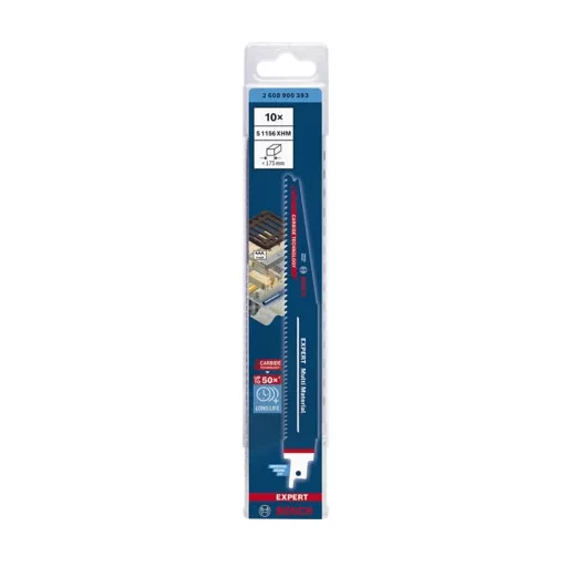 Bosch 2 608 900 393 lombfűrész, kanyarítófűrész és szablyafűrész lap Szablyafűrészlap Keményfém 10 db